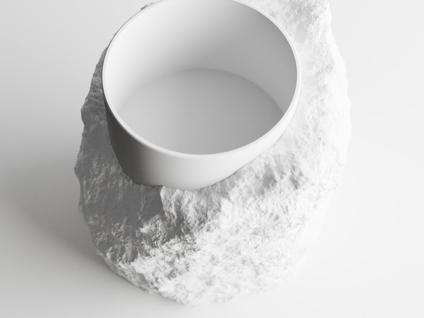Vaso imitação de Pedra