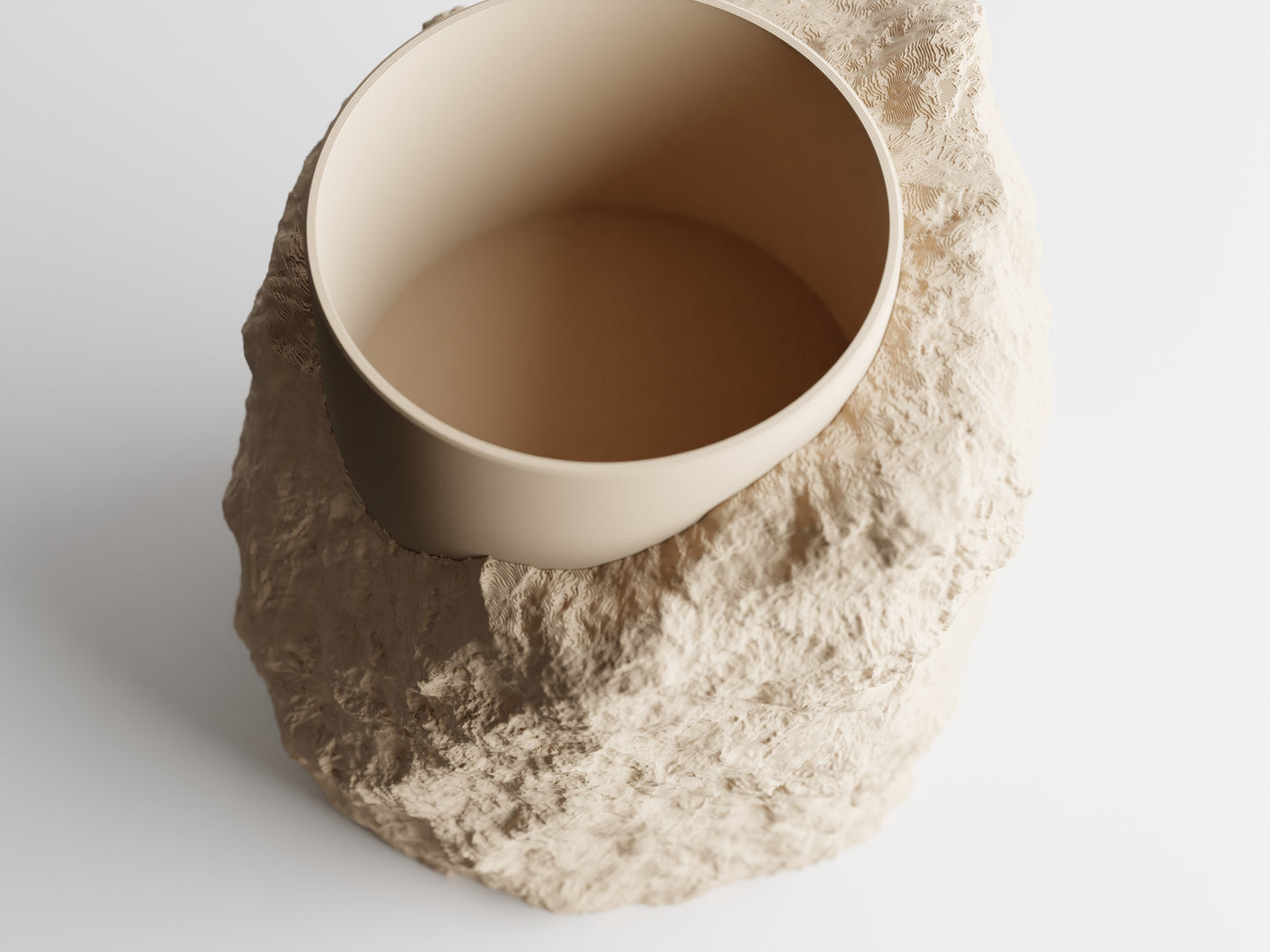 Vaso imitação de Pedra